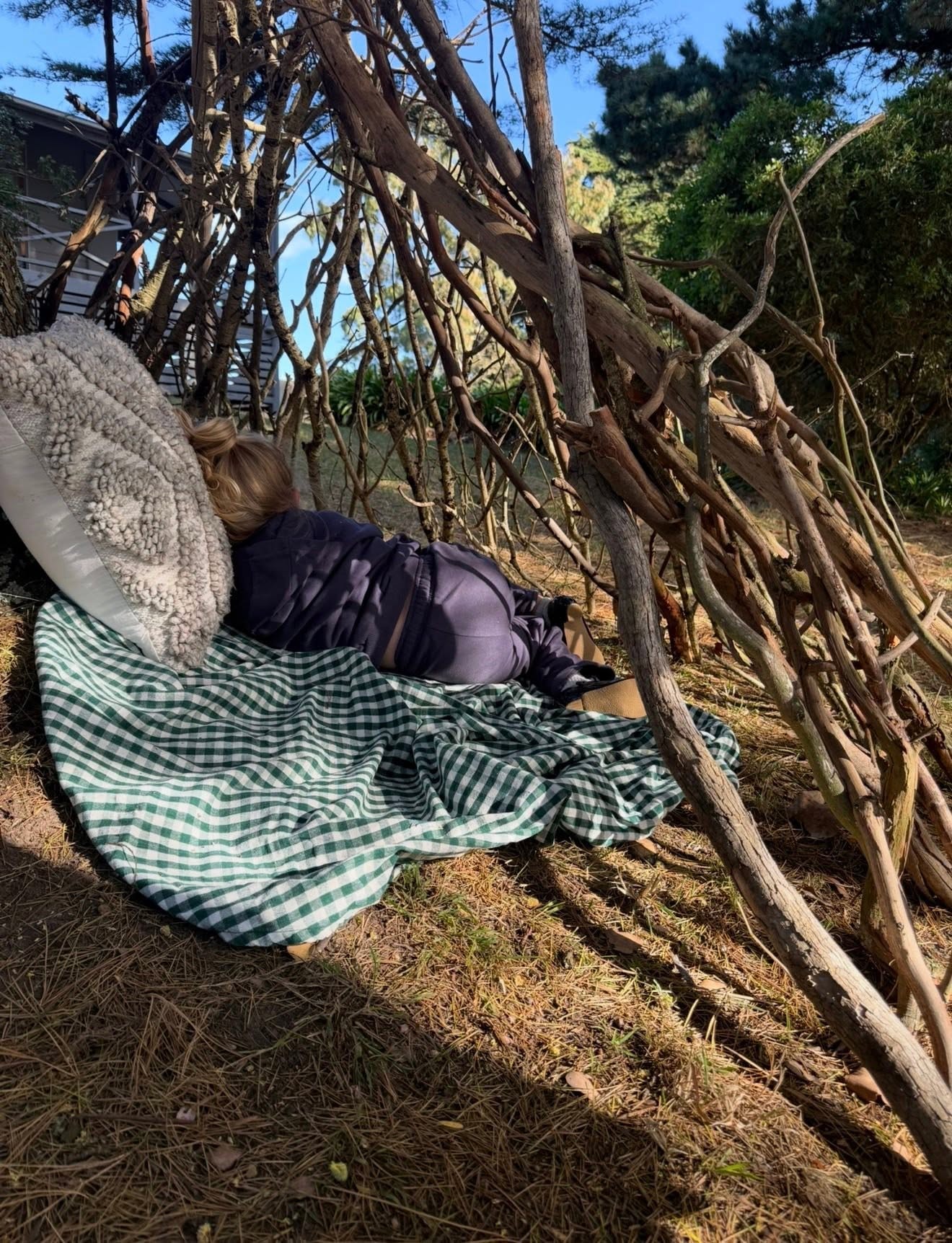 A support worker connecting warmly with a child
